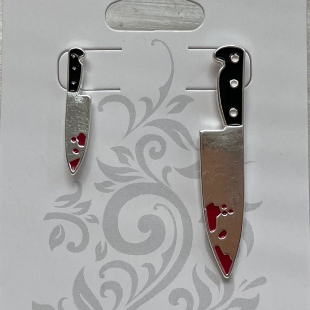 Halloween Bloody Knife Earrings 🔪🥺